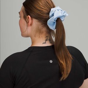Lululemon Uplifting Oversized Scrunchie | blue linen